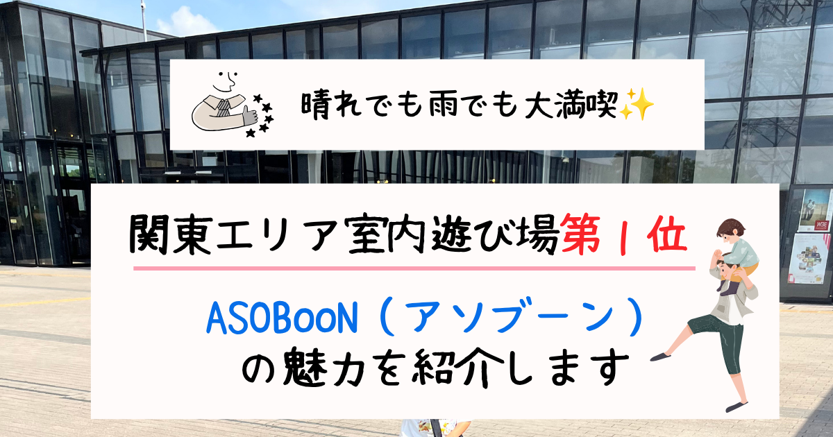 関東エリア室内遊び場第一位「ASOBooN（アソブーン）」の魅力紹介
